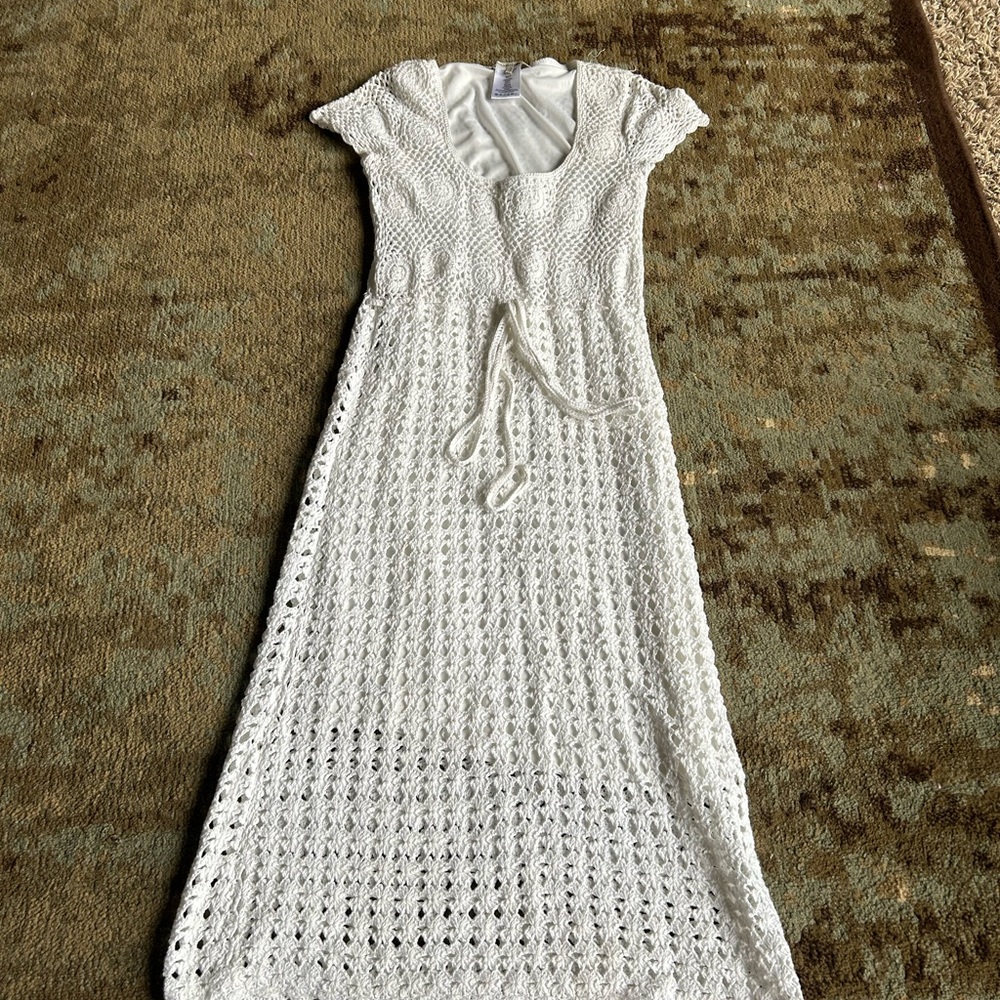 Gerard Darel Crochet Midi Dress - Size 1